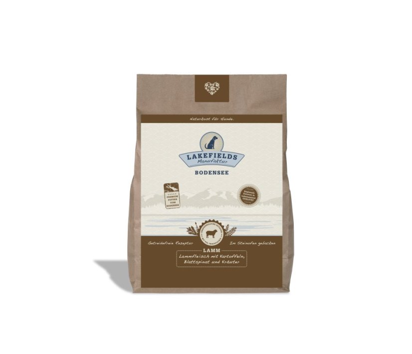 Lakefields – jehněčí maso s bramborami, špenátovými listy a bylinkami - Velikost balení: 4 x 2,5 kg